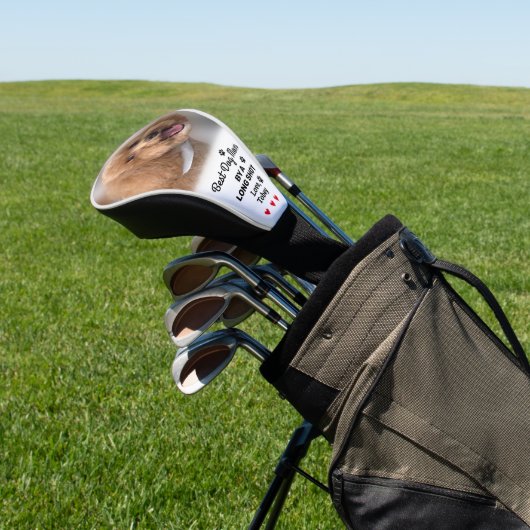Beste Hond Moeder Lang Schot Fotonaam Custom Golfe Golfheadcover (Insitu)