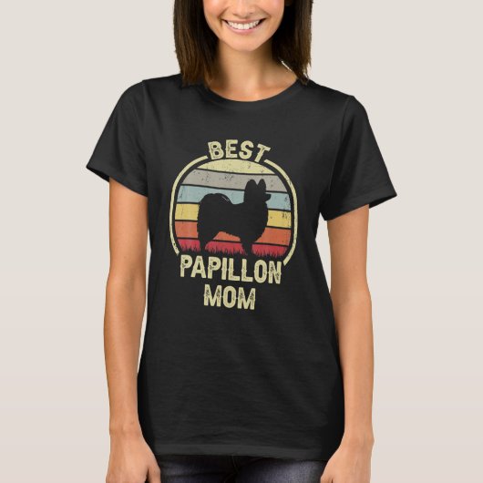 Beste Hond Moeder Moeder Mam  Papillon T-shirt (Voorkant)