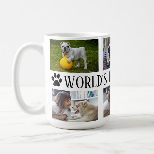 Beste hond-moeder mok van de wereld, gepersonalise (Links)