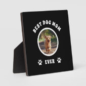Beste hond-moeder ooit Aangepaste foto Gepersonali Fotoplaat (Voorkant)