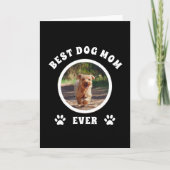 Beste hond-moeder ooit Aangepaste foto Gepersonali Kaart (Voorkant)