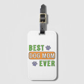 Beste hond-moeder ooit bagagelabel (Voorkant (verticaal))