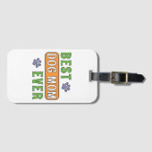 Beste hond-moeder ooit bagagelabel (Voorkant (horizontaal))