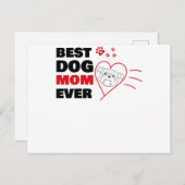 Beste hond moeder ooit briefkaart (Voorkant / Achterkant)