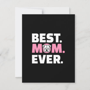 Beste Hond Moeder Ooit Engels Bulldog Lover Bedankkaart