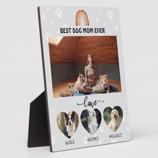 Beste hond moeder ooit feest fotoplaat (Zijkant)