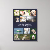 Beste Hond Moeder Ooit Foto Collage Canvas Afdruk (Voorkant)