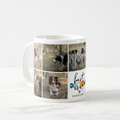 Beste hond-moeder ooit foto-collage koffiemok (Voorkant links)