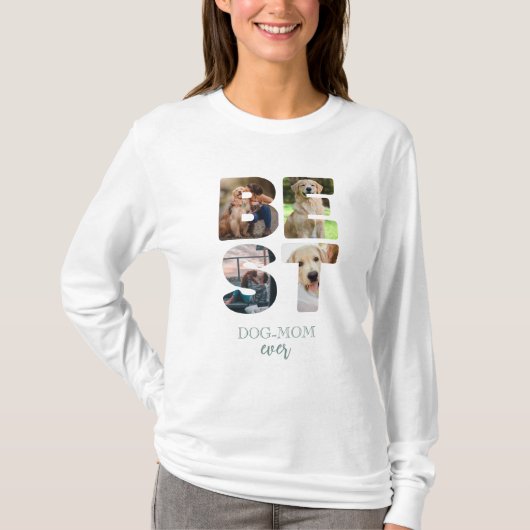 Beste Hond Moeder Ooit Foto Moederdag Gift T-shirt (Voorkant)