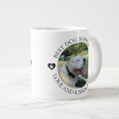 Beste Hond Moeder Ooit Foto Moederdag Grote Koffiekop (Voorkant rechts)