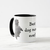 Beste Hond Moeder Ooit Foto Tekst Koffie Lover Mok (Voorkant links)