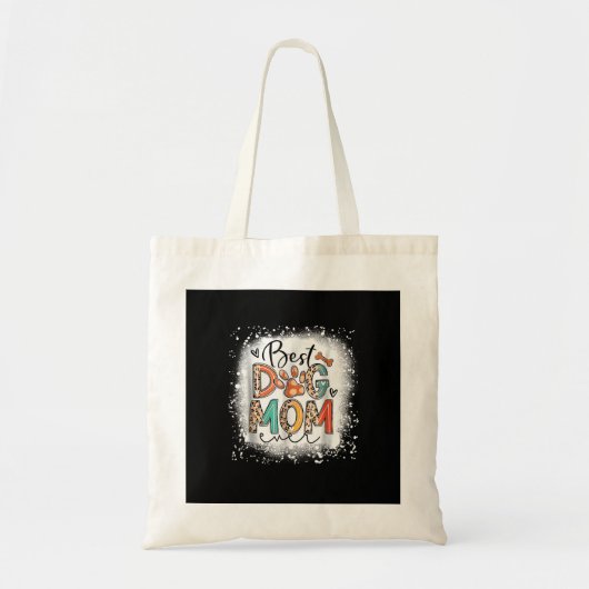 Beste hond-moeder ooit gebleekte Moederdag moeder Tote Bag (Voorkant)