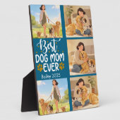 Beste hond-moeder ooit Gepersonaliseerde foto | Mo Fotoplaat (Zijkant)