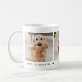 Beste hond-moeder ooit Gepersonaliseerde fotocolla Koffiemok (Links)