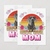 beste hond moeder ooit geweldig dane griep overdag bedankkaart (Voorkant / Achterkant)