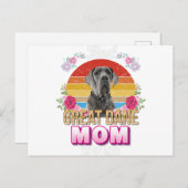 beste hond moeder ooit geweldig dane griep overdag feestdagenkaart (Voorkant / Achterkant)