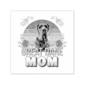 beste hond moeder ooit geweldig dane griep overdag  zelfinktende stempel (Design)