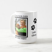 Beste Hond Moeder Ooit - Happy Birthday - Schattig Koffiemok (Voorkant links)