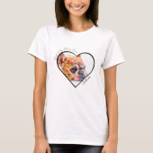 Beste Hond Moeder Ooit Hart Foto Pet Moederdag T-shirt (Voorkant)