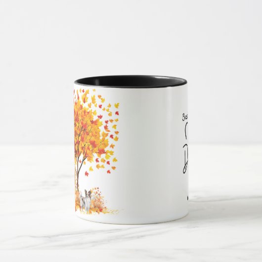 Beste Hond Moeder ooit Herfst, Papillon Mok (Midden)