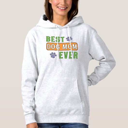 Beste hond-moeder ooit hoodie (Voorkant)