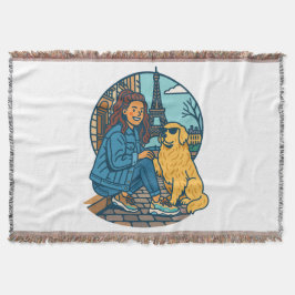 Beste hond-moeder ooit in Parijs Deken