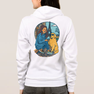Beste hond-moeder ooit in Parijs Hoodie