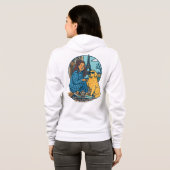 Beste hond-moeder ooit in Parijs Hoodie (Achterkant volledig)