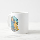 Beste hond-moeder ooit in Parijs Koffiemok (Voorkant links)