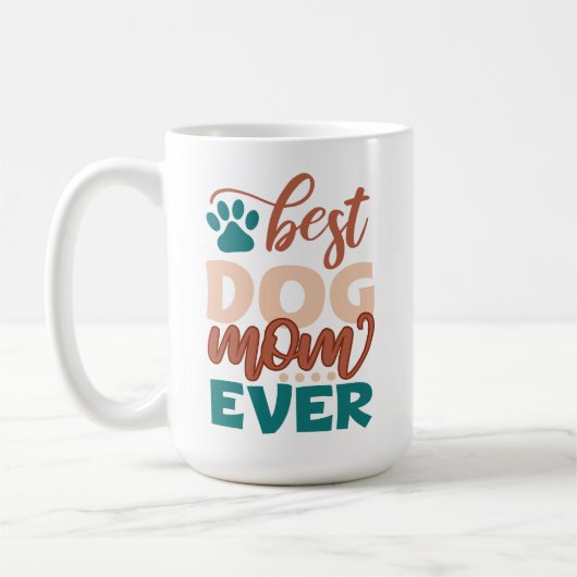 Beste hond-moeder ooit koffiemok (Links)