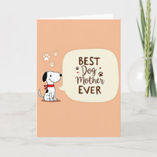 Beste Hond Moeder Ooit Kunstkaart Kaart