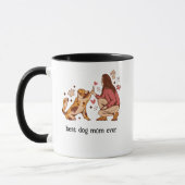 Beste hond-moeder ooit, leuk Moederdag cadeau Mok (Links)