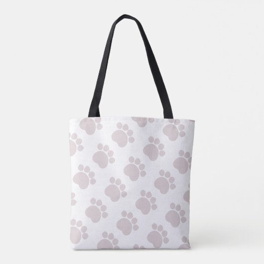 Beste hond moeder ooit met slapende puppy & pawpri tote bag (Achterkant)