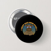 Beste Hond Moeder Ooit Miniatuur Schnauzer Ronde Button 5,7 Cm (Voorkant /achterkant)