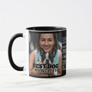 Beste hond-moeder ooit moderne aangepaste foto en mok