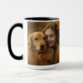 Beste Hond Moeder Ooit Moderne Custom Foto koffie Mok (Links)