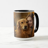 Beste Hond Moeder Ooit Moderne Custom Foto koffie Mok (Voorkant rechts)