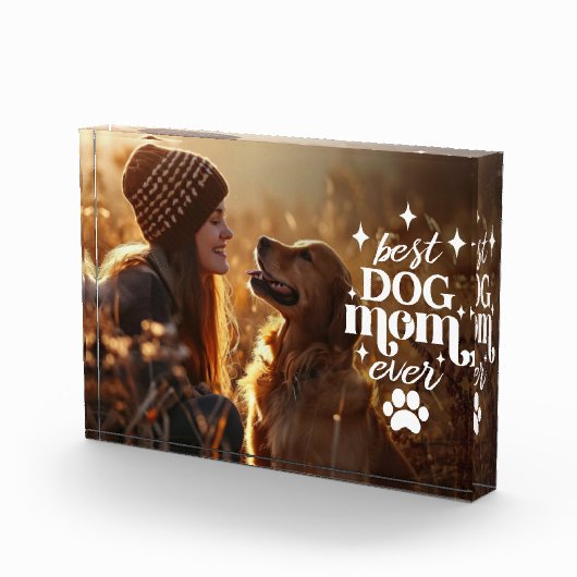 Beste HOND moeder ooit moederdag Fotoblokken (Rechts)