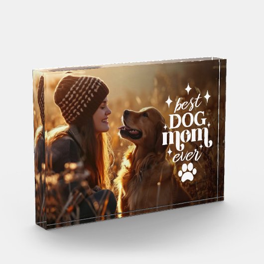 Beste HOND moeder ooit moederdag Fotoblokken (Links)