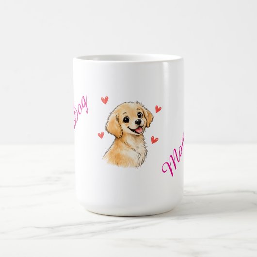 Beste hond-moeder ooit mok – Cute Golden Retriever (Center)