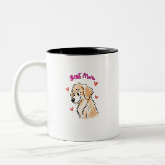 Beste hond-moeder ooit mok – Cute Golden Retriever