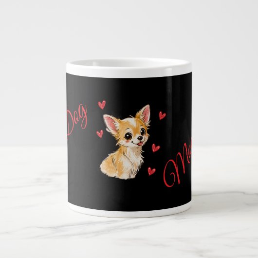 Beste hond-moeder ooit mok – Cute Golden Retriever (Voorkant)