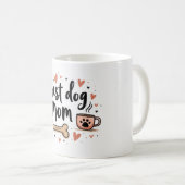 Beste hond-moeder ooit – mok van 11 oz met hondenb (Voorkant rechts)