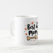 Beste hond-moeder ooit – mok van 11 oz met hondenb (Voorkant links)