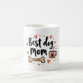Beste hond-moeder ooit – mok van 11 oz met hondenb (Center)