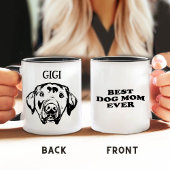 Beste Hond Moeder Ooit Pet Gepersonaliseerde Hand  Mok