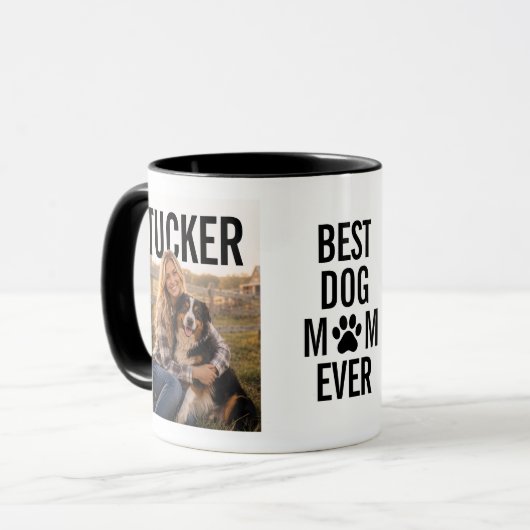 Beste hond-moeder ooit PhotoPop Mok (Voorkant links)