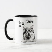 Beste Hond Moeder Ooit Pomsky Hond gepersonaliseer Mok (Links)