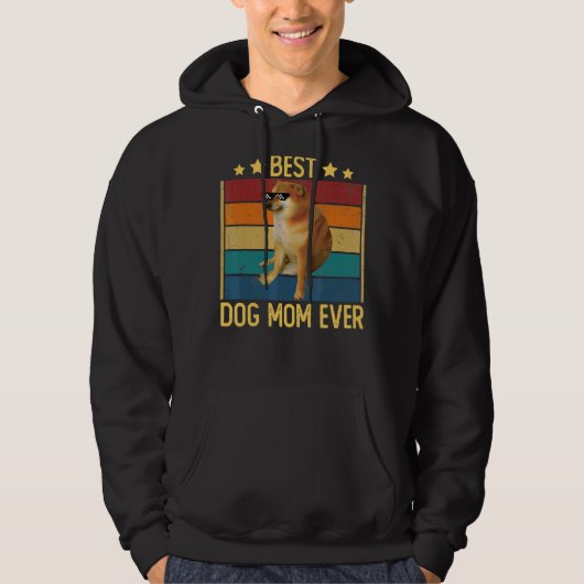 Beste Hond Moeder Ooit Quote Hond Moeder Cool Chee Hoodie (Voorkant)