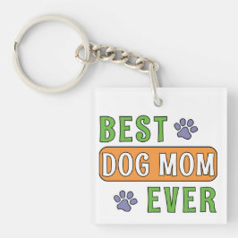 Beste hond-moeder ooit sleutelhanger